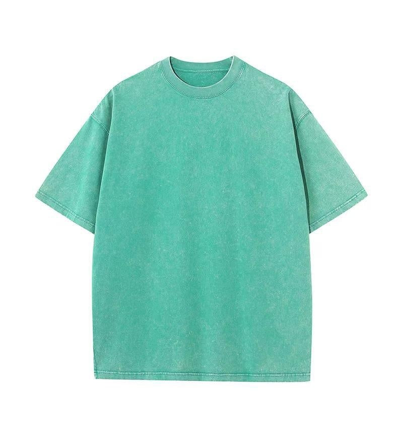 Washed Old Short-sleeved T-shirt For Men And Women