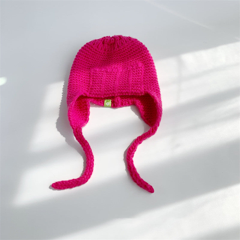 Wind Proof Ear Protection WoolWomen Solid Color
