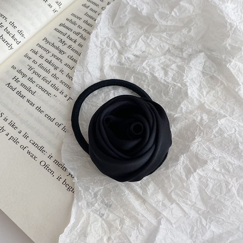Rose Flower Hairband Niche Rubber Band