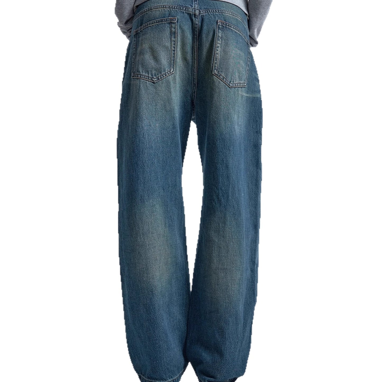 Women's Fashion High Street Gothic American Personalized Loose Jeans