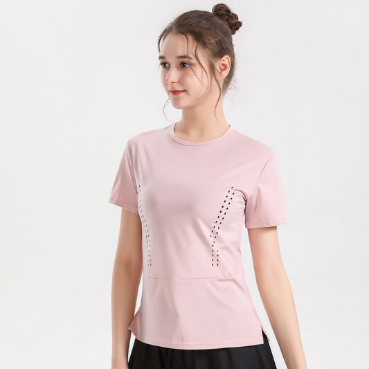 Running Sports Fitness Breathable And Loose Short-sleeved Top