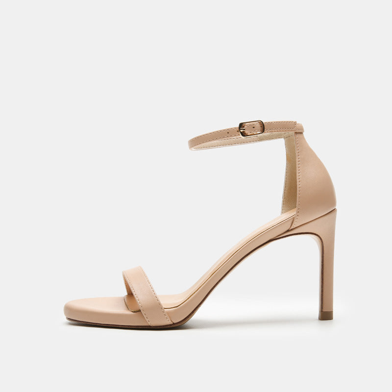 Stiletto Nude Color 12cm Platform High-heel Sandals