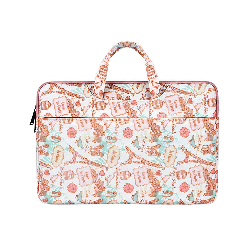 Ladies Canvas Portable Notebook Liner Bag
