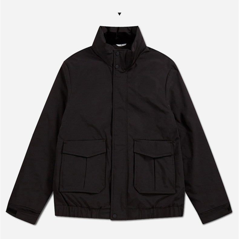 Men's White Duck Down Thickened Youth Fashion Warm Jacket