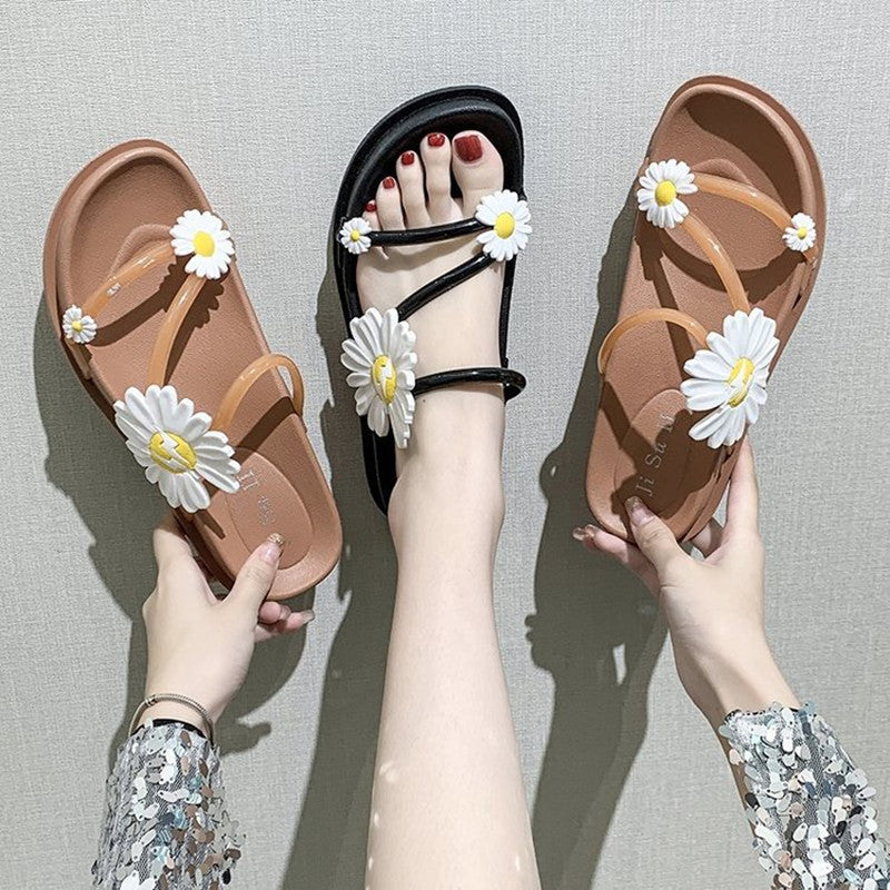 Slippers Mellemhøj Hæl Plateau Amazon Hot Sale Udendørs Casual Badesko