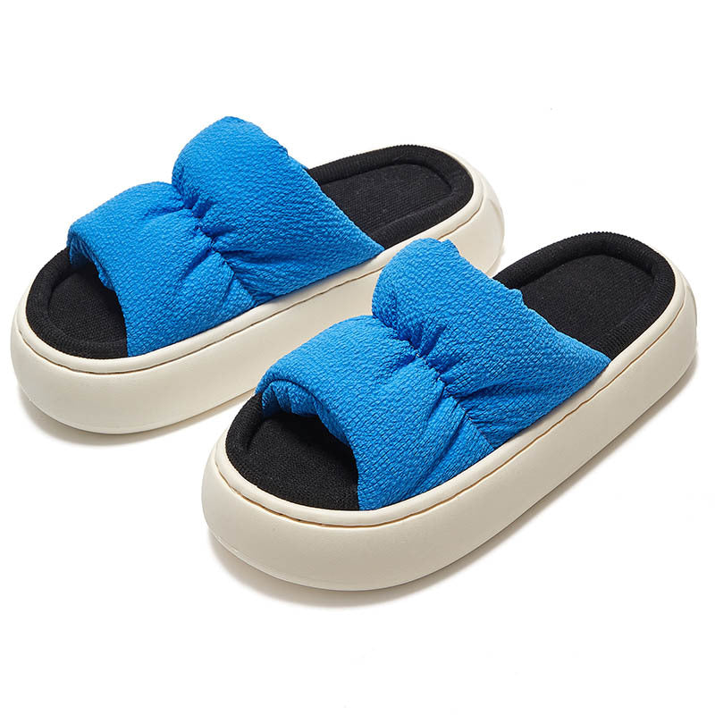 New Thick Bottom Fashion Simple Home Wear Elastic Rope Slippers