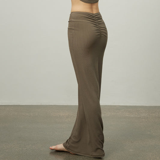 Female Modal Sports Fishtail Line High Elastic Breathability Yoga Skirt