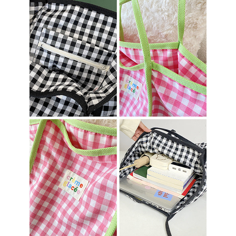 Fashion Special Multicolor Plaid Shoulder Bag