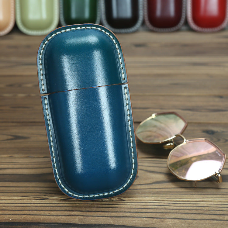 New Retro Hand Vegetable Tanningc Creative Capsule Portable Genuine Leather Storage Box