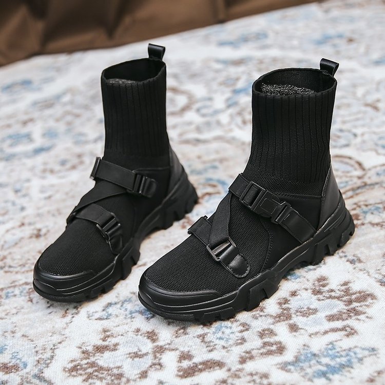Korean Version Of The Thick-soled Sports Sock Boots Elastic Boots