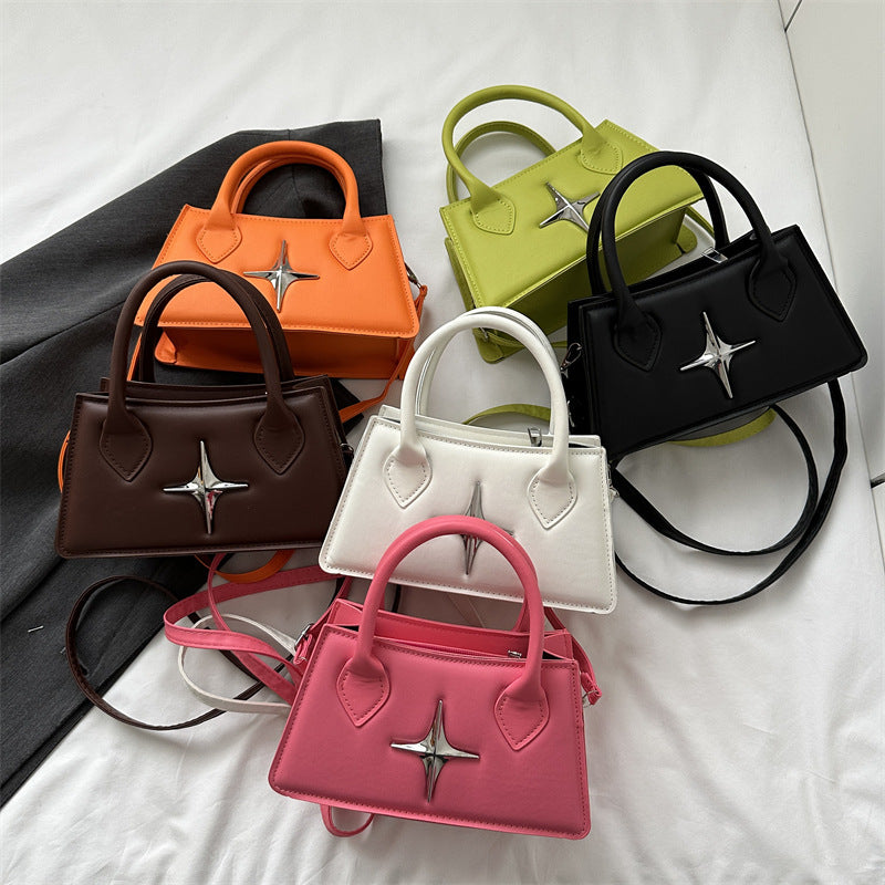 Autumn Simplicity Western Style Shoulder Crossbody Portable Small Square Bag