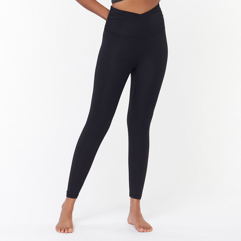 Women's High Waist Hip Lift Peach Hip Sports Running Tights