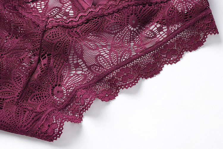 Women's Bow Lace Low Waist Briefs