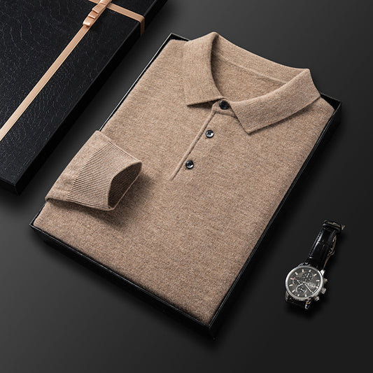 Efterår Casual Langærmet Polo Sweater