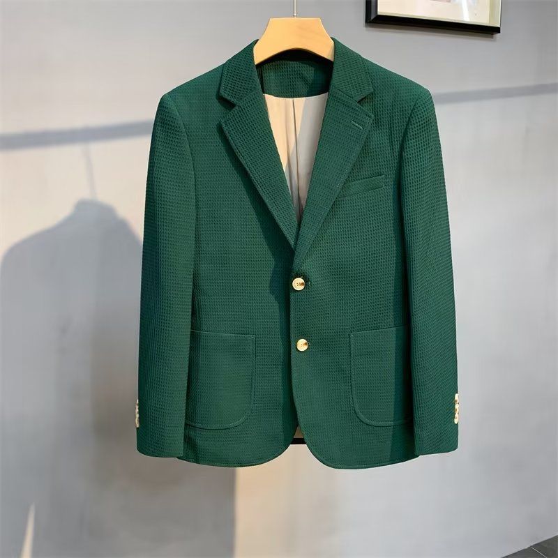 Leisure Suit Autumn Men's Slim Fit Color Business Coat