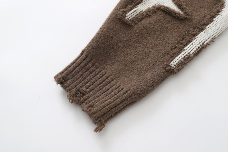Loose And Lazy Style Fried Street Couple Sweater