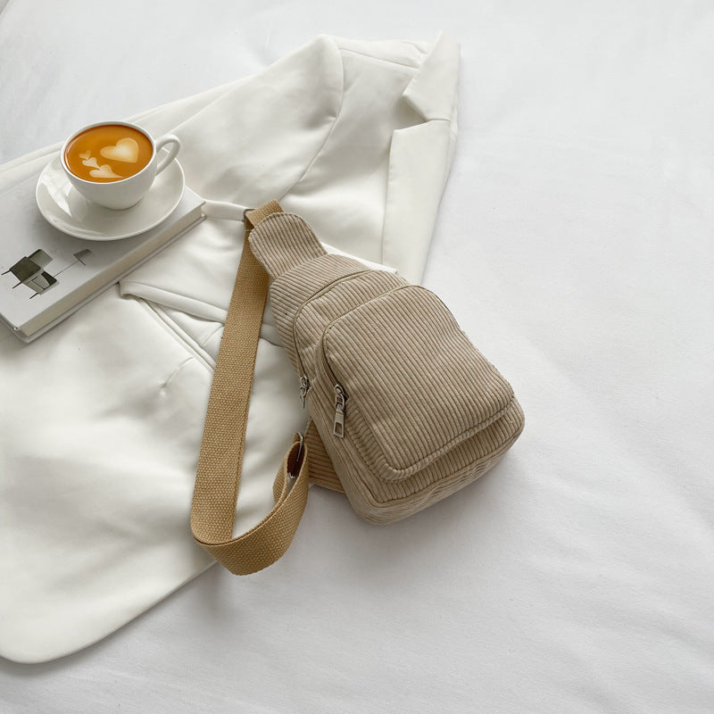 Women's Fashion Casual Solid Color Single Shoulder Crossbody Bag