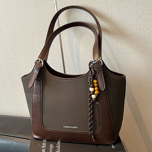 Womens Retro Commuter Tote Shoulder Bag