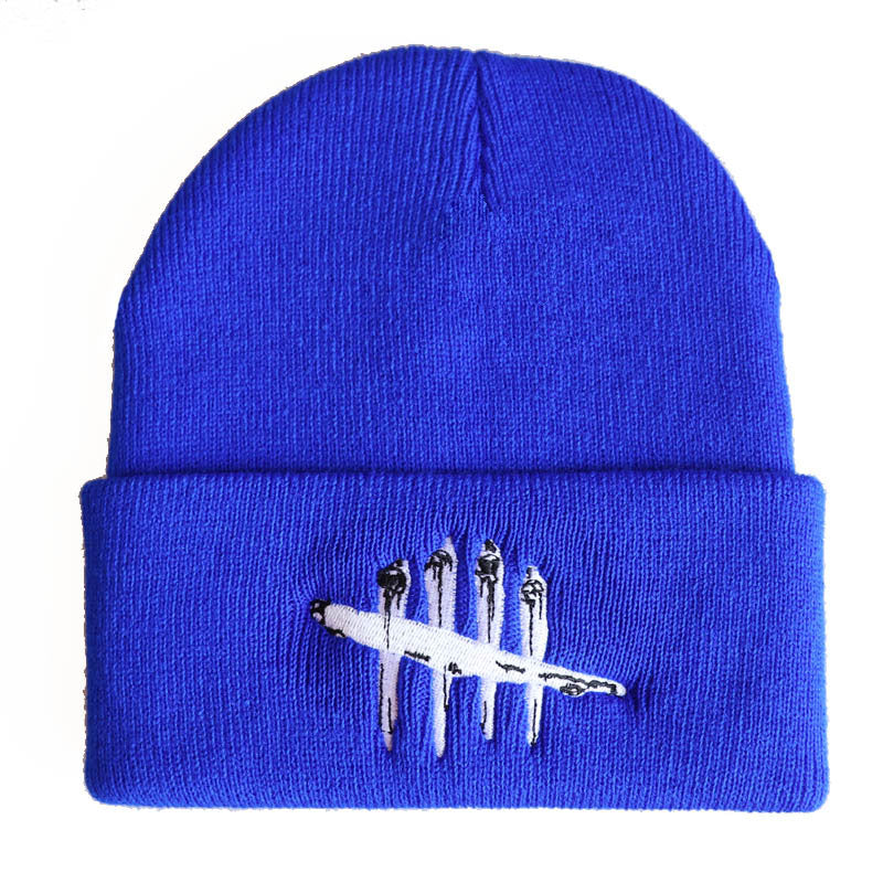 Hip Hop Ski Embroidered Knitted Hat