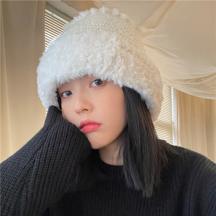 Women's Fashion Retro Hundred With Ear Protection Warm Woolen Hat
