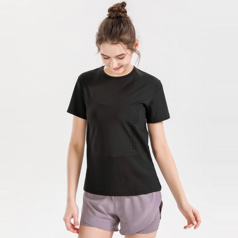 Running Sports Fitness Breathable And Loose Short-sleeved Top