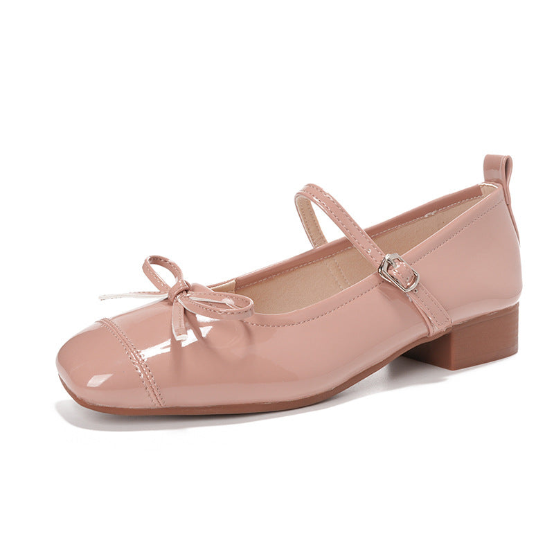 Multicolor Comfortable Low Heel Retro Easy Matching Soft Bottom Flats