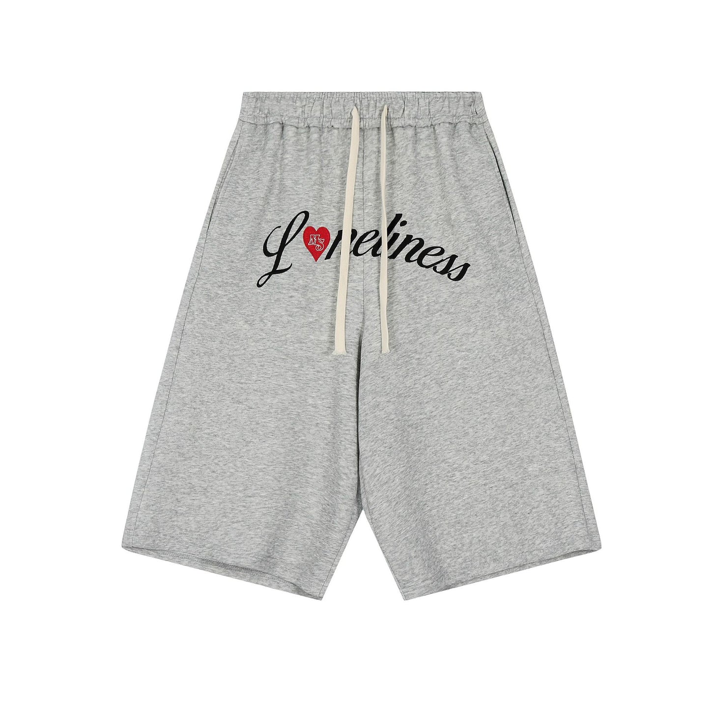 Summer Retro Love Letter Cropped Pants Loose Casual Wide-leg Shorts