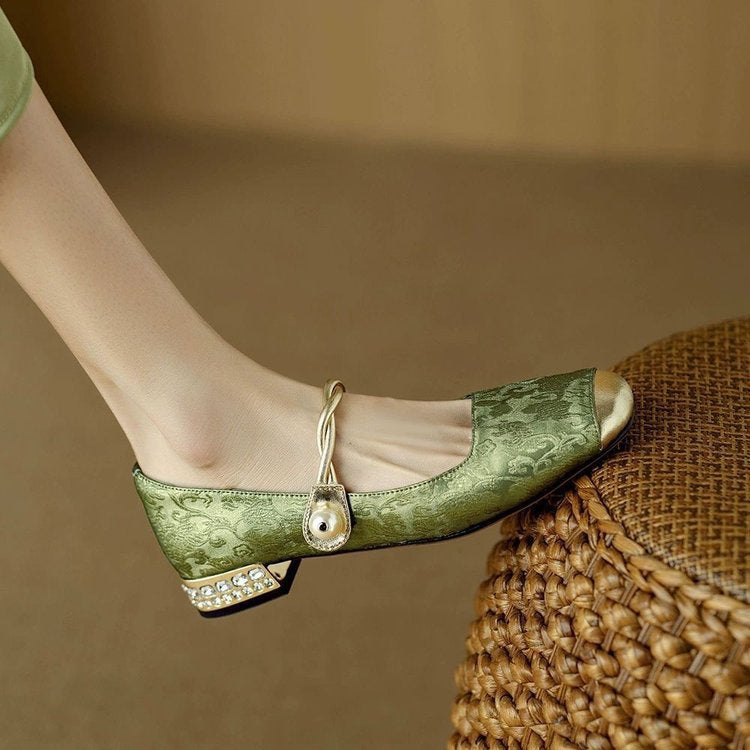 Spring And Summer New Retro Easy Matching French Low-cut Shoes