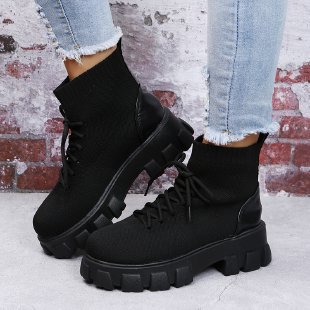 Simple British Style Flying Thin Martin Boots