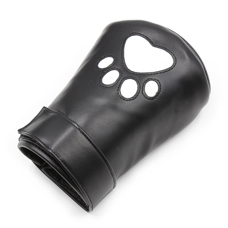 Sponge Filled Bright Leather PU Handcuffs