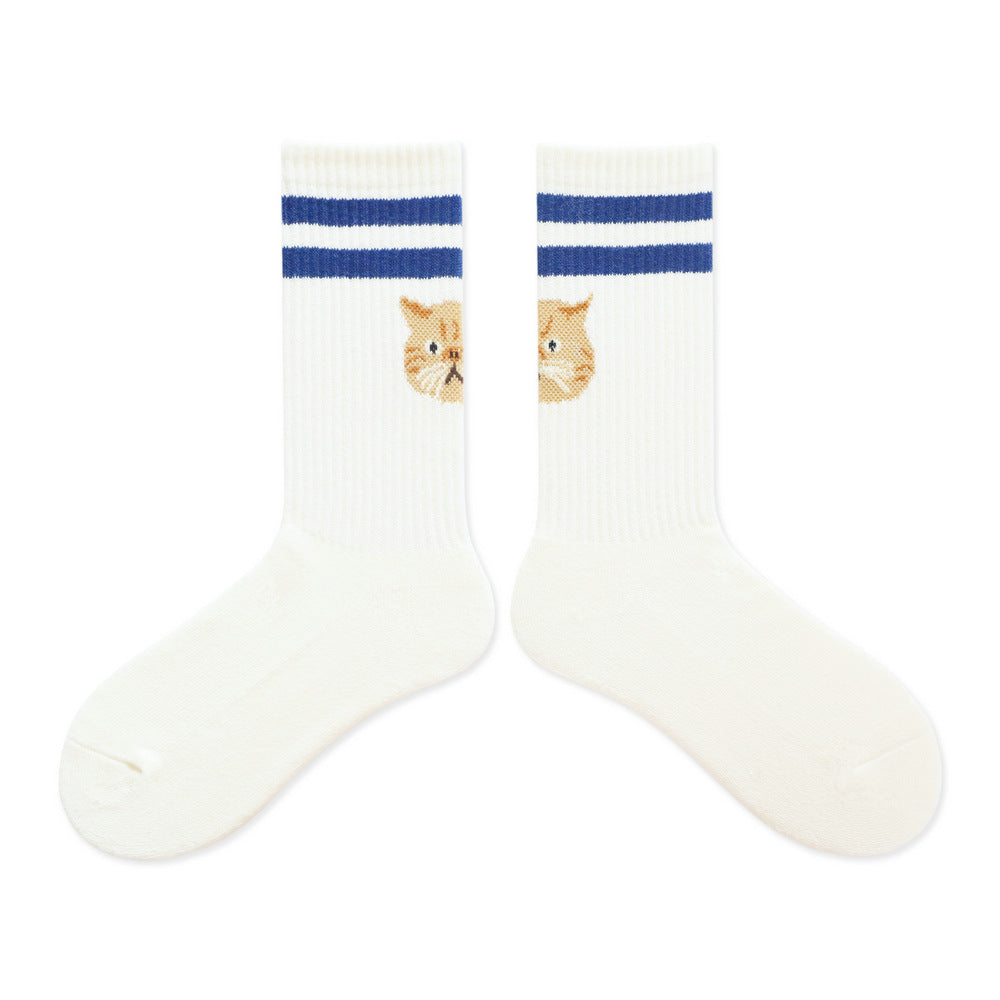 Cathead Two Bar Terry Socks With Thick Towel Sole