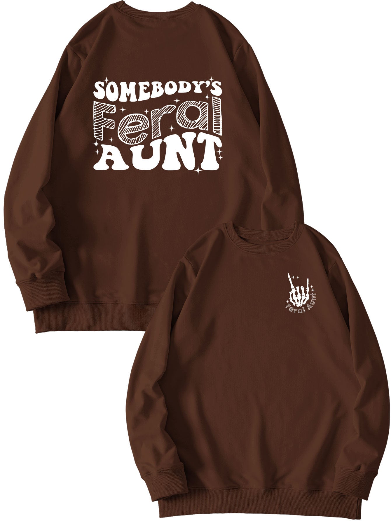 Printet sweatshirt til damer - Løs og alsidig