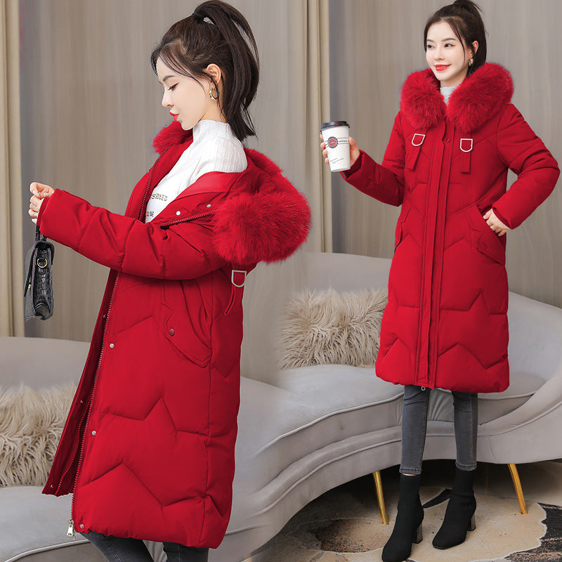 Mid-length Slim Padded Ladies' Padded Jacket