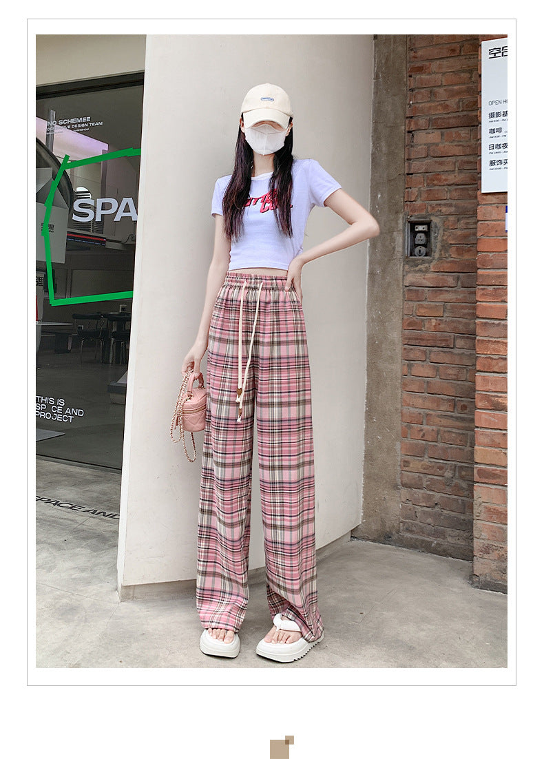 Retro Loose Drooping Straight Wide-leg Pants