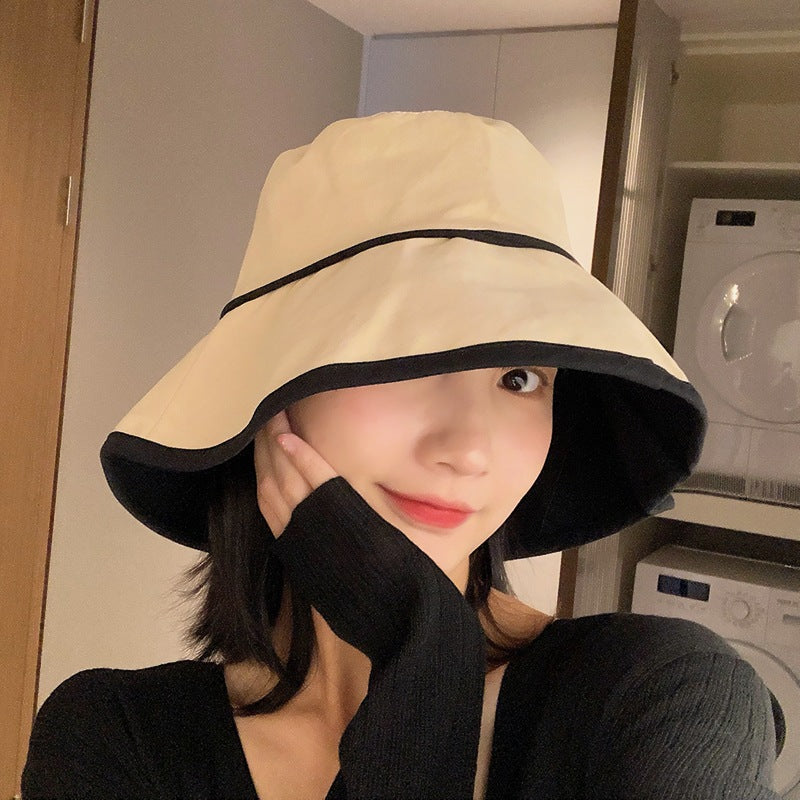 Bucket Hat Women's Summer Kafuu Korean Style All-match Big Brim