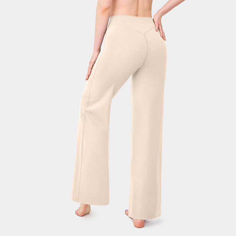 Fashionable Loose Straight-leg Yoga Pants For Women