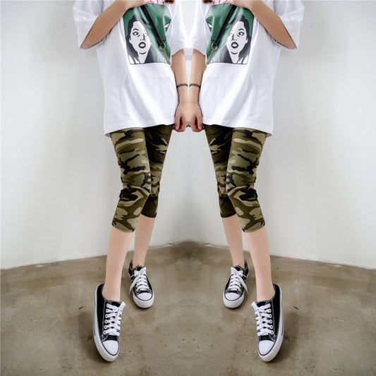 High Stretch Milk Silk Camouflage Shorts