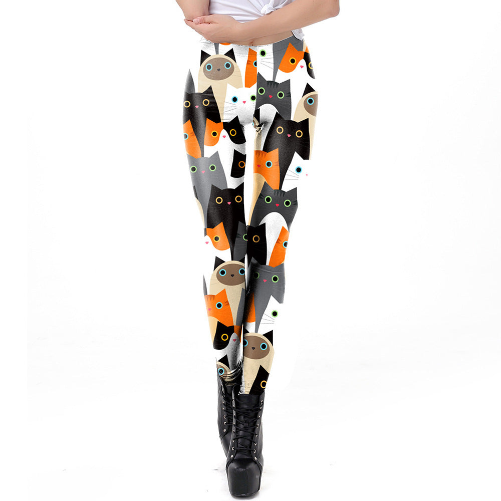 Stylish Sporty Casual Womens Slim-fit Leggings