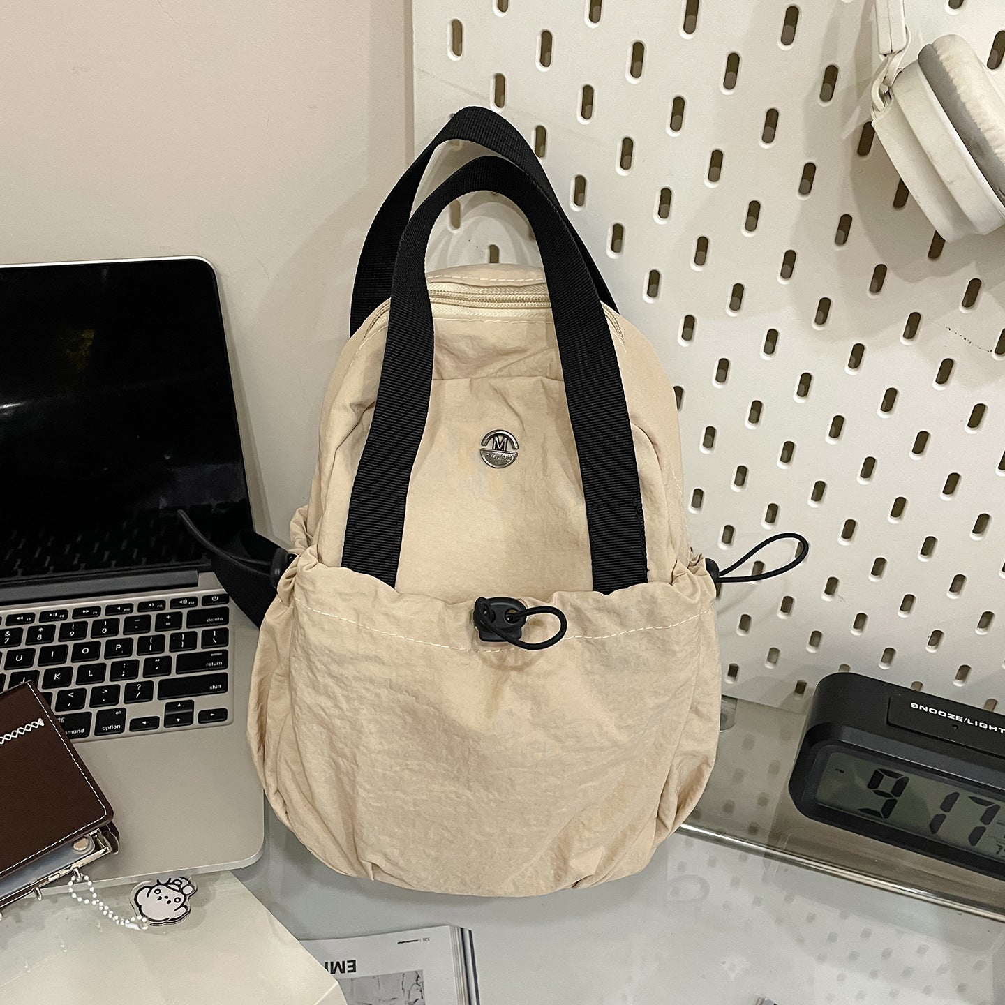 Large-Capacity Crossbody Nylon Backpack