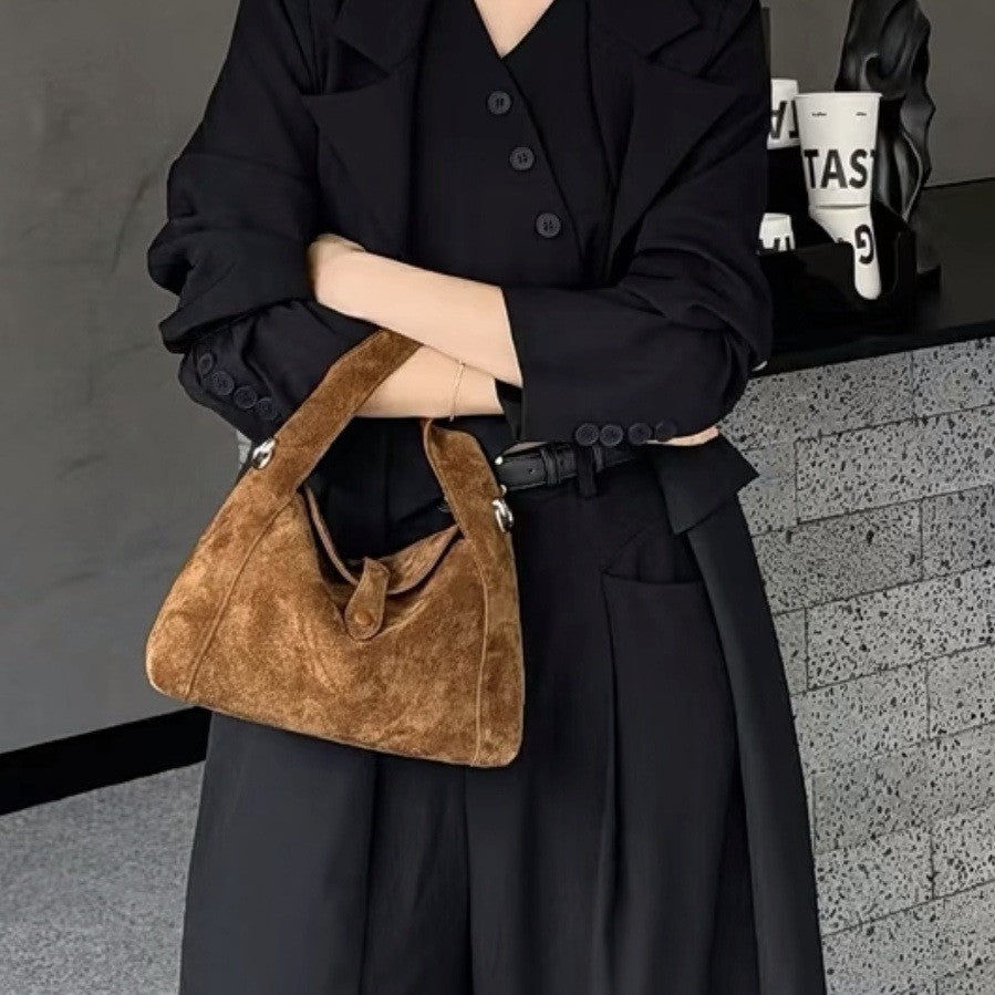 Womens Retro Minimalist Shoulder Crossbody Bag
