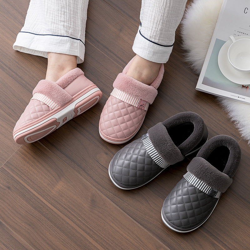 Waterproof Moon Cotton Slippers Women Bag With Autumn And Winter