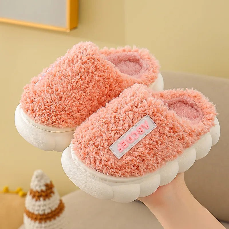 Children's Cotton Slippers With Simple Soft Sole