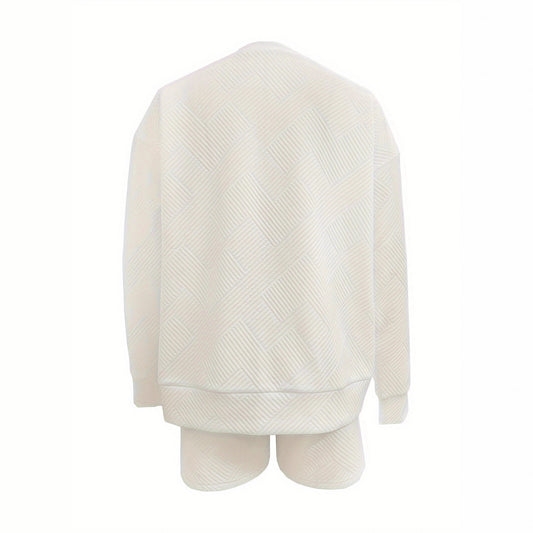 Autumn New Arrival Fashionable Simple All-Match Textured Set