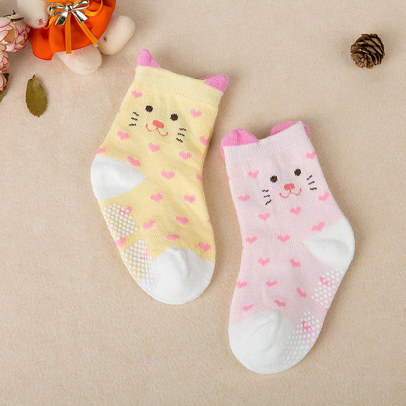 Korean Version Of 2 Pairs Of Stereo Ears Children Socks Cartoon