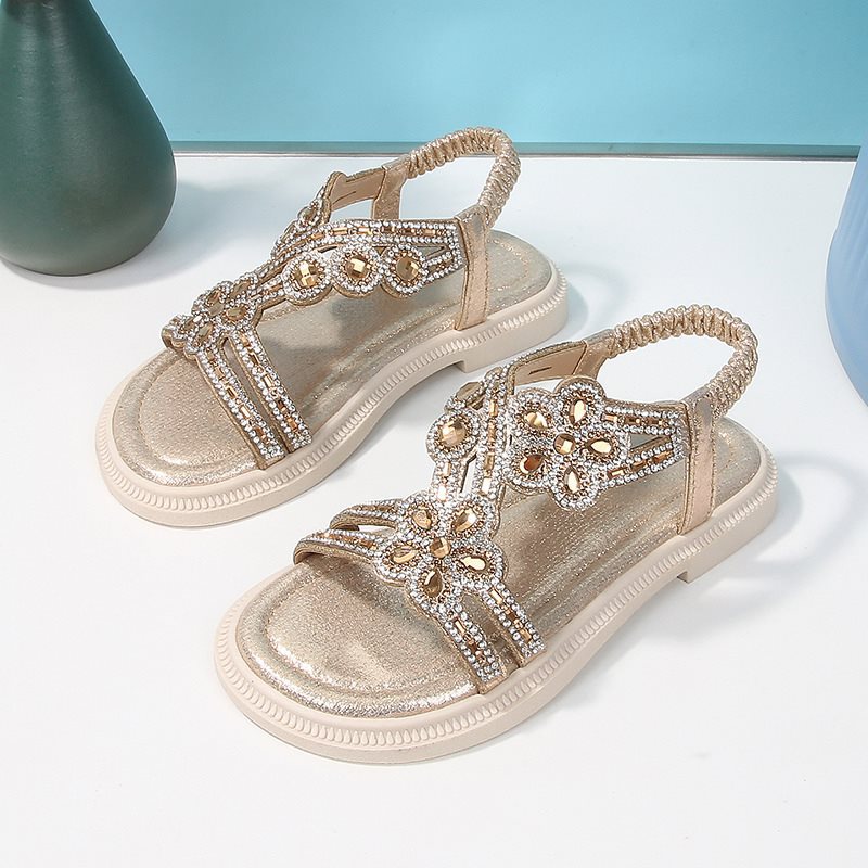 New Summer Bohemian Style Girls' Rhinestone Sandals