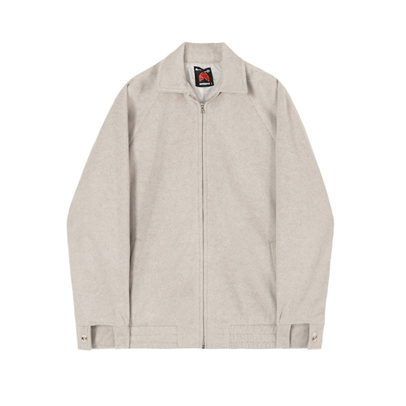 New Korean Version Of The Loose Trend Casual Plush Thickened Tweed Jacket