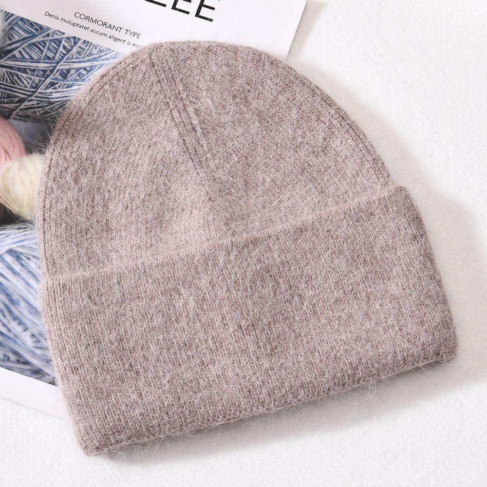 Autumn And Winter New Outdoor Solid Colour Knitted Wool
