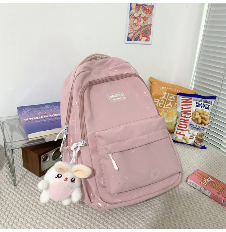 New Backpack Simple Fashion Letters Large Capacity Casual Computer Bag