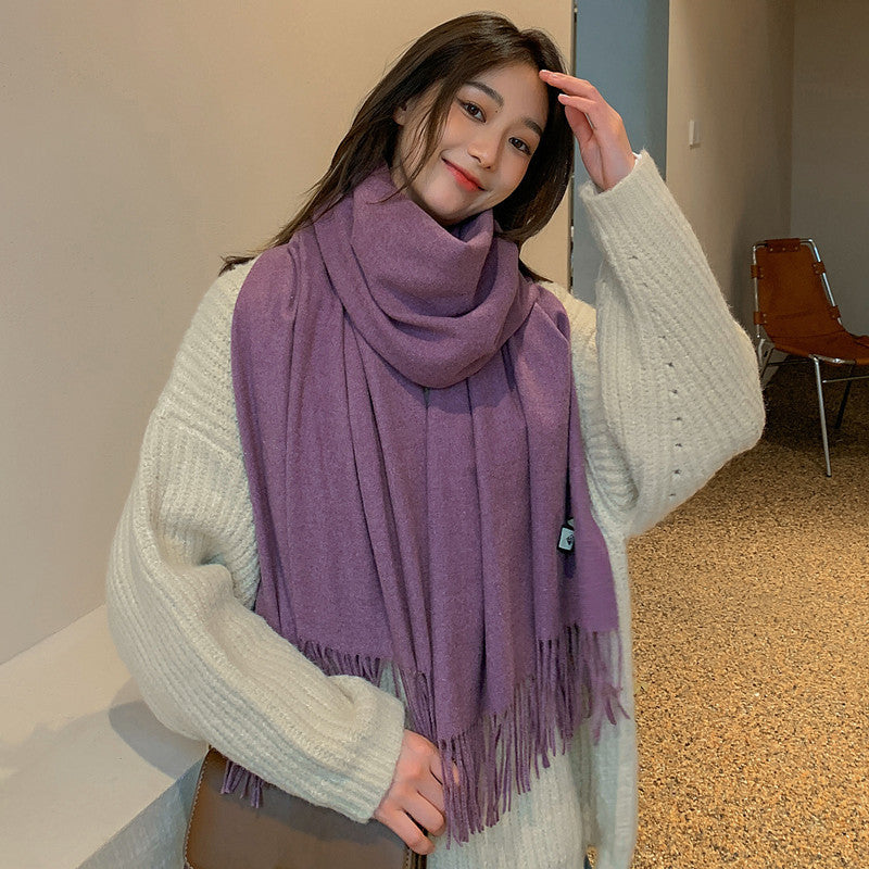 Men's Fashion Solid Color Scarf Shawl