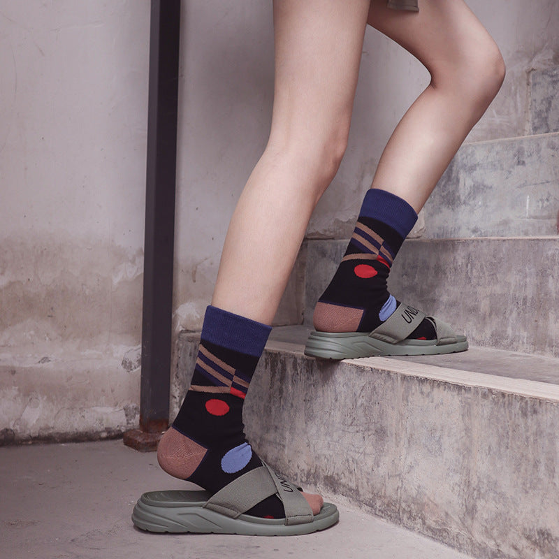 Cartoon Jacquard Sports Skate Socks